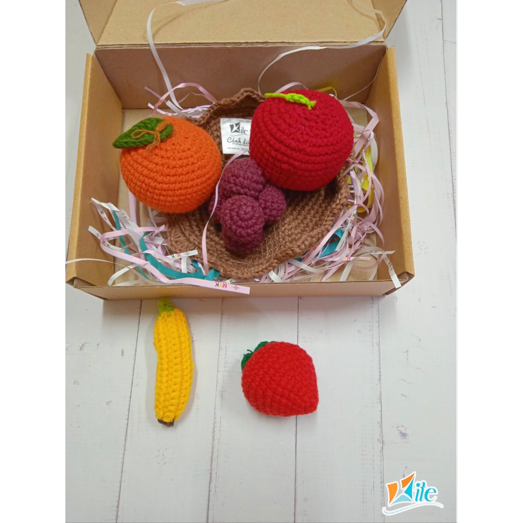 SET Đồ chơi Len 5 Loại Trái Cây/ 7 Loại Rau Củ - Metis Đồ chơi cho con