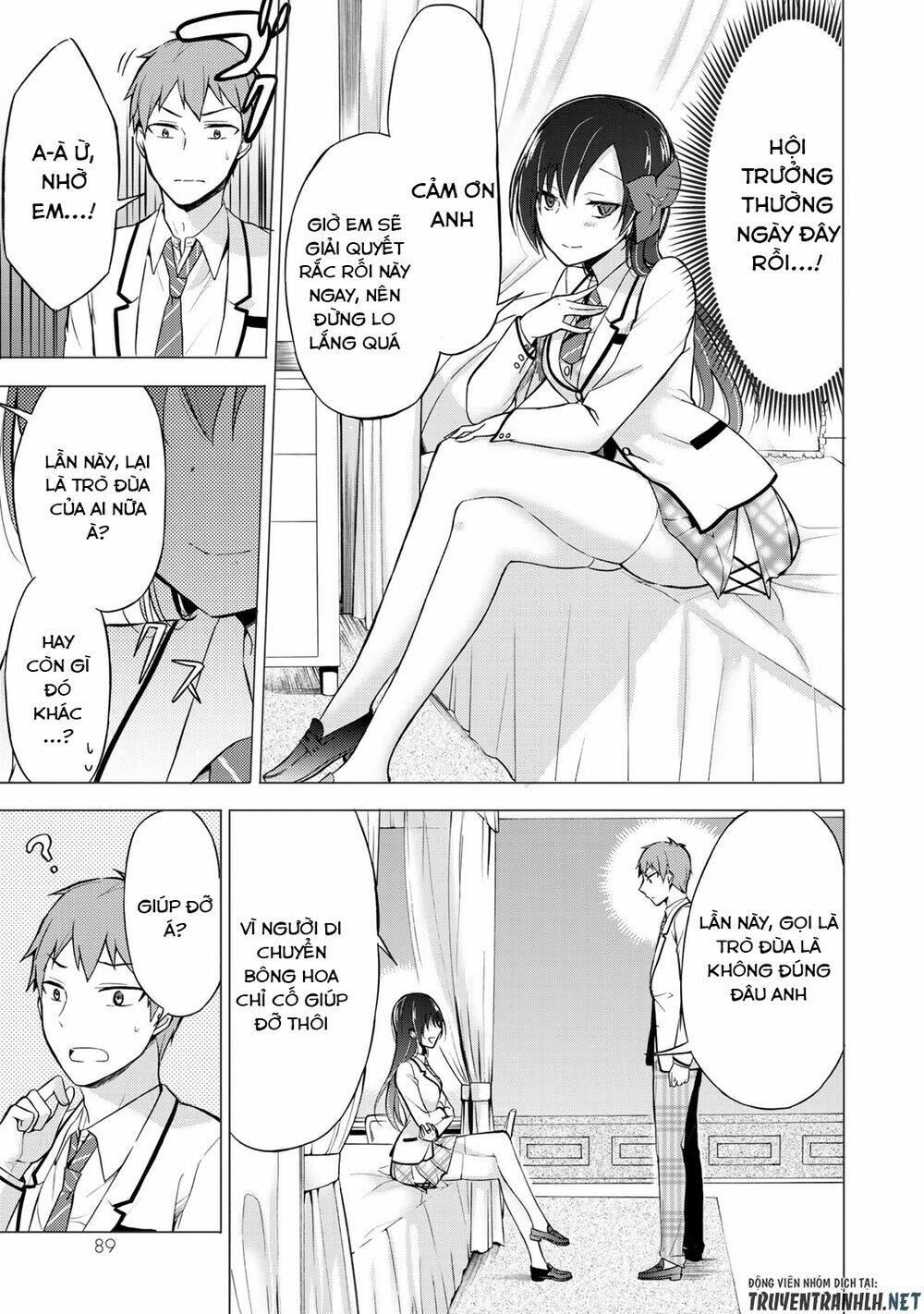 the student council president solves everything on the bed chapter 2.2 19