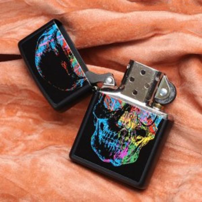 Bật Lửa Zippo 28042 – Zippo X-Ray Skull Black Matte