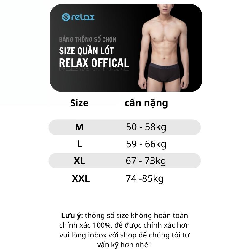 quần lót nam relax cotton cao cấp chính hãng, quần sịp đùi nam relax underwear rltk49