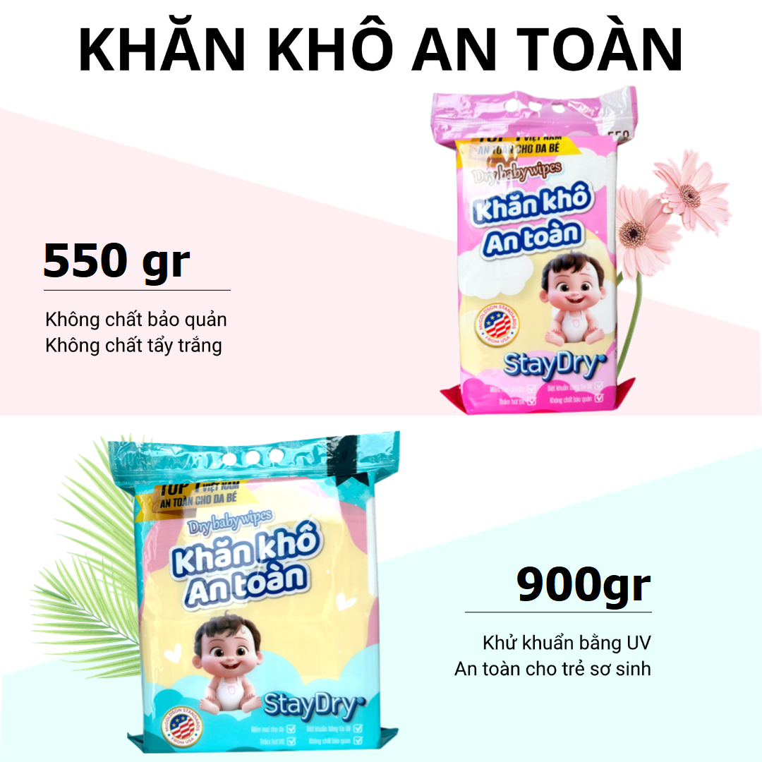 Khăn khô an toàn StayDry 900g