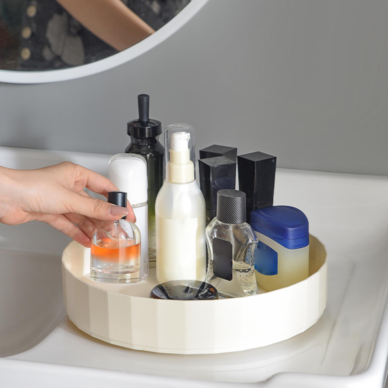 Lazy Susans Turntable Cabinet and Pantry Storage Desktop Storage Tray Baking Storage Turntable Condiments Storage Rack for Vanity Save Space