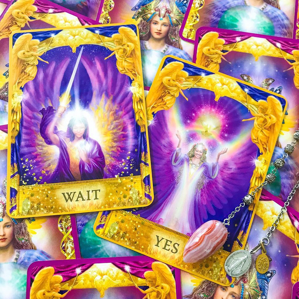 {KÈM QUÀ TẶNG} Bộ Tarot Angel Answers Oracle Cards bài bói