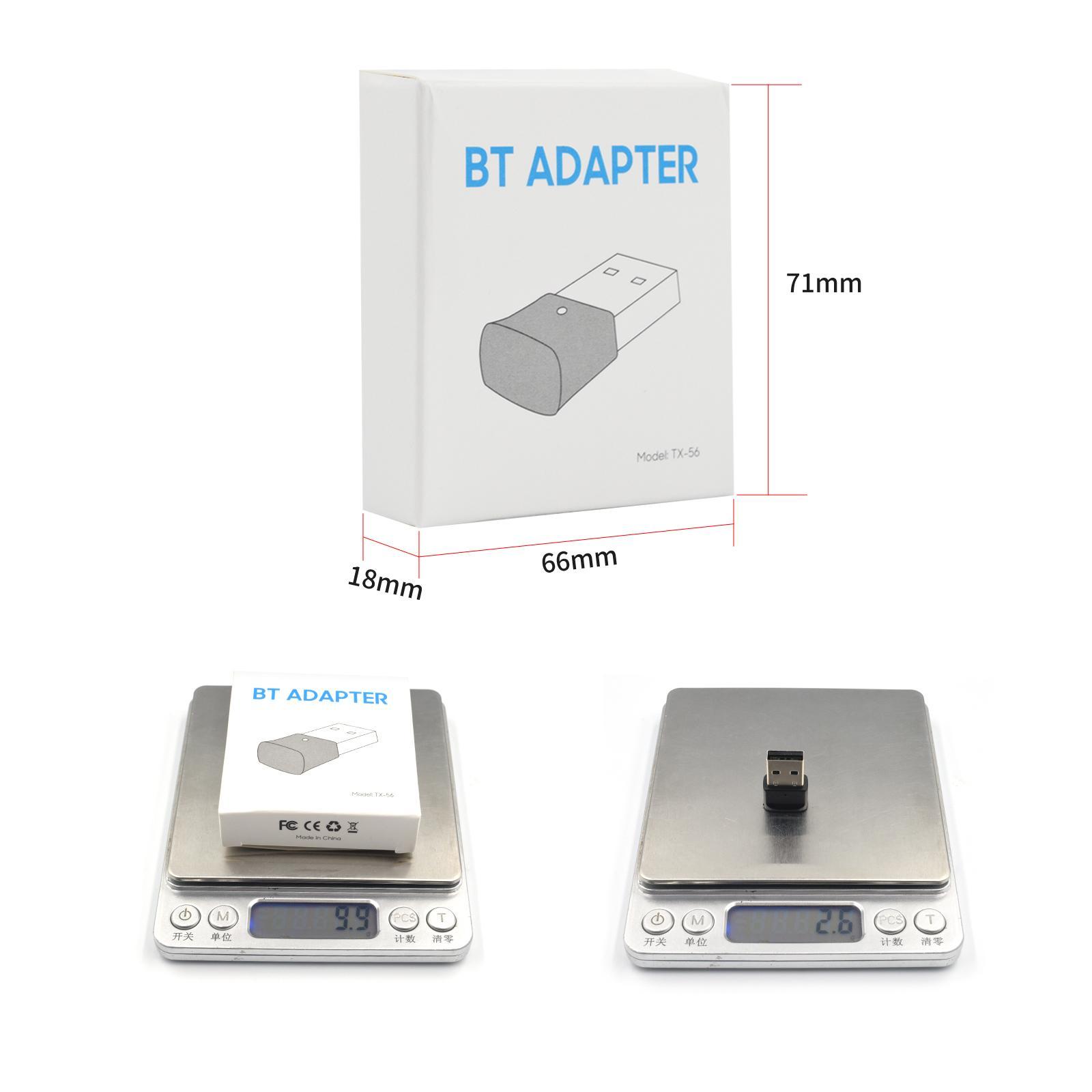 Bluetooth 5.0 USB Adapter Transfer Wireless Dongle for Computer PC Headset