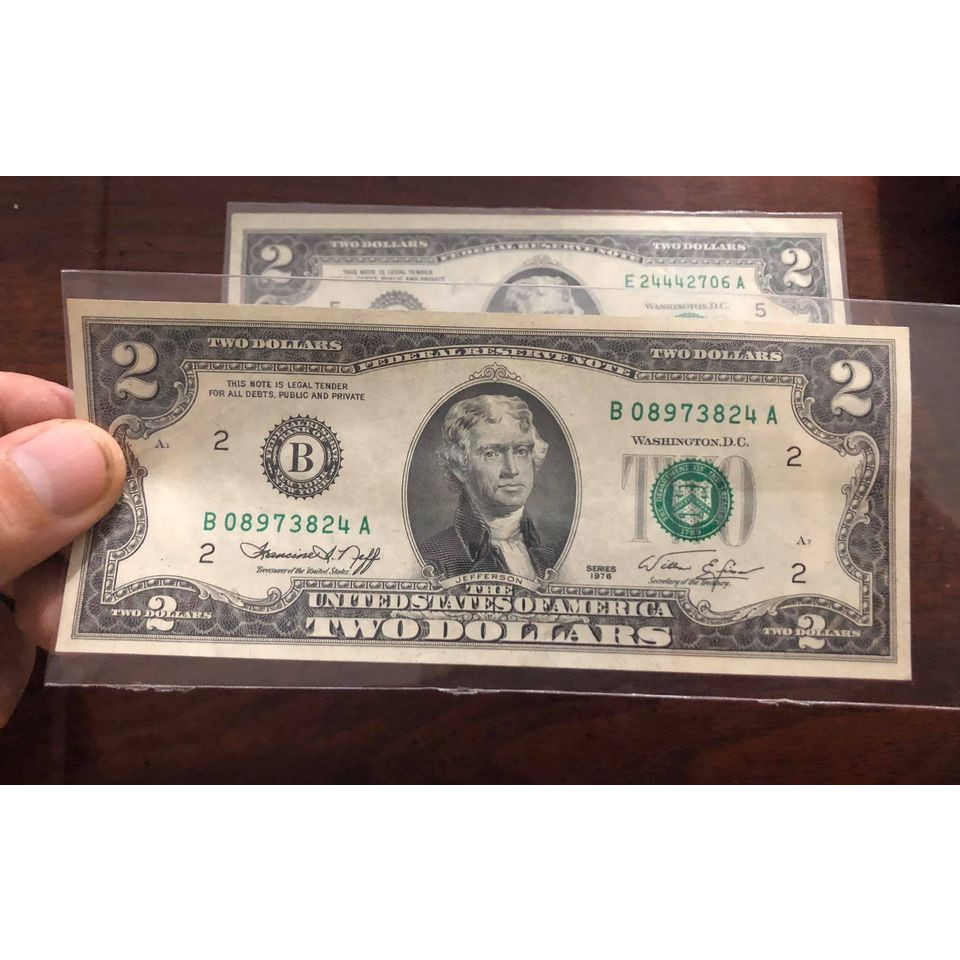 Tờ 2 USD 1976, tiền cổ Mỹ sưu tầm may mắn nhất thế giới
