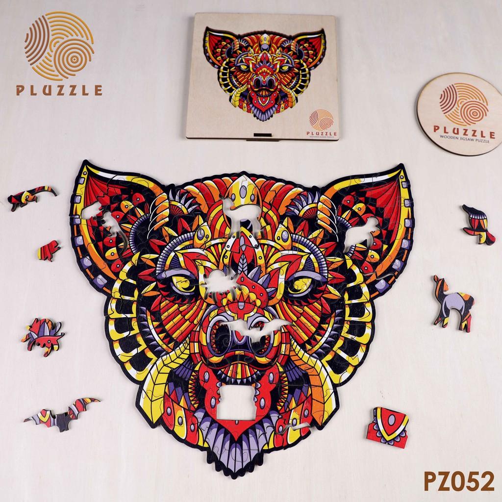 PLUZZLE Bộ xếp hình gỗ đồ chơi puzzle ghép hình con vật độc đáo - Con Lợn Mandala - PZ052