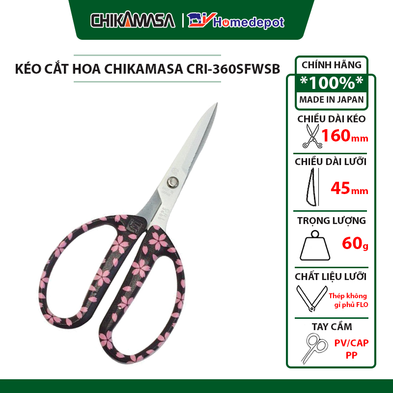 Kéo hái hoa quả Chikamasa CRI-360SFWSB