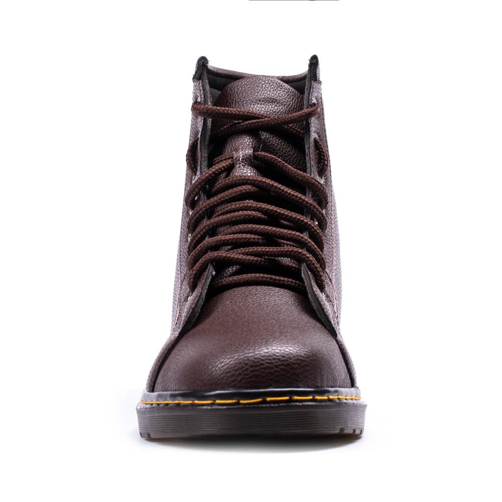 Giày Boot Nam Cao Cổ Khâu Đế Màu Nâu Cực Chất - M91