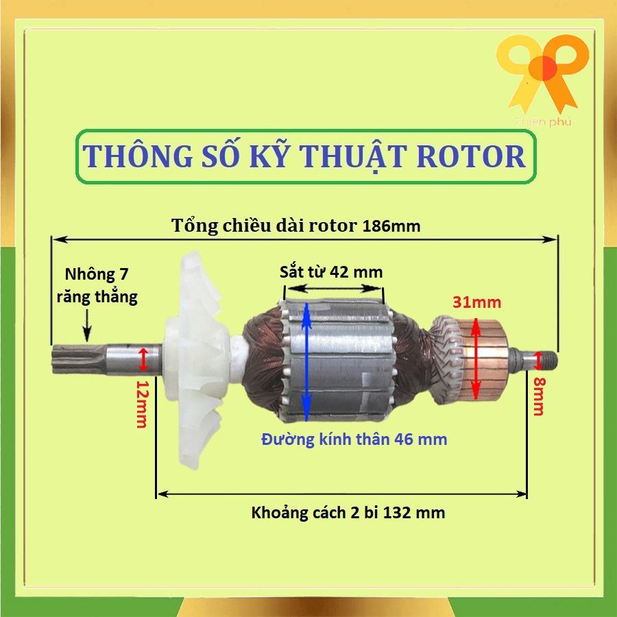 Rotor máy đục BOS.CH GSH 388 GSH 388X GSH 5X GBH 5-38 GSH 5-38D