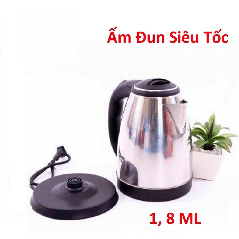 Bình đun nước siêu tốc inox, ấm đun nước, bình siêu tốc