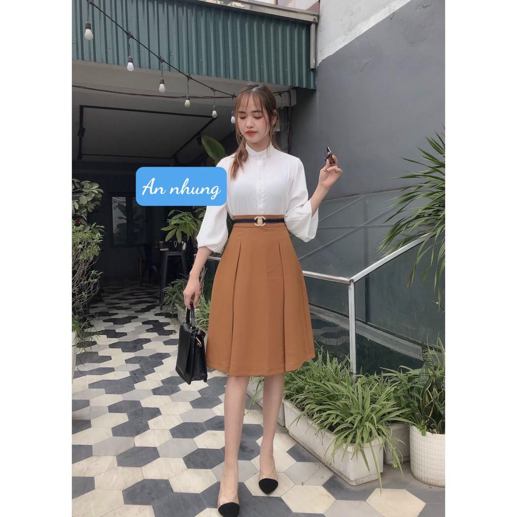 Chân váy công sở - dáng xòe