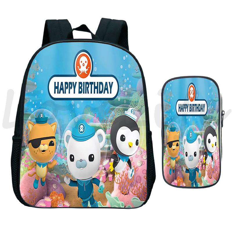 Hoạt Hình Các Octonauts Mẫu Giáo Ba Lô Cho Bé Mầm Non Túi Trẻ Em Schoolbag Bé Trai Bé Gái 2 Set Sinh Đựng Kawaii Mochila