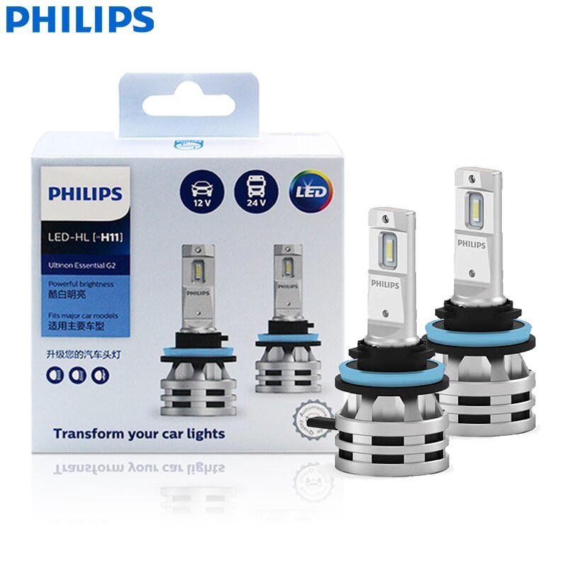 Bóng đèn LED H11, H4, H7,HB3/4, HIR2 Ultinon Essential LED GEN2 Philips 6500K