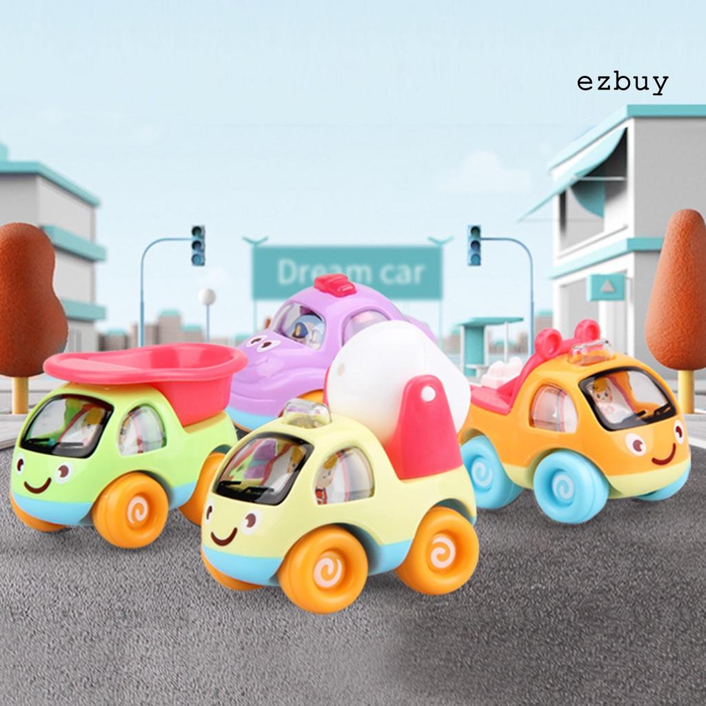 EY-3/8Pcs Mini Cute Cartoon Inertial Car Truck Vehicle Set Kids Playing Toy Gift