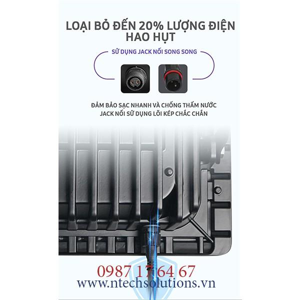 Đèn Pha Năng Lượng Mặt Trời JinDian JD-8840L Công Suất 40W - Khung Nhôm, Chip Led "SMD" - BH 02 Năm