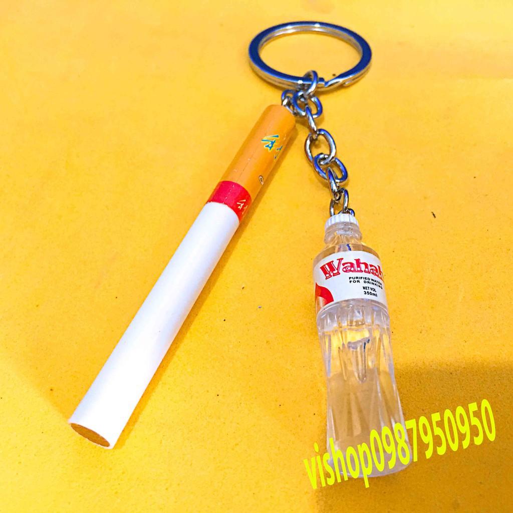 Móc khóa điếu thuốc giả và chai nước ngọt mã TPS67 Clens