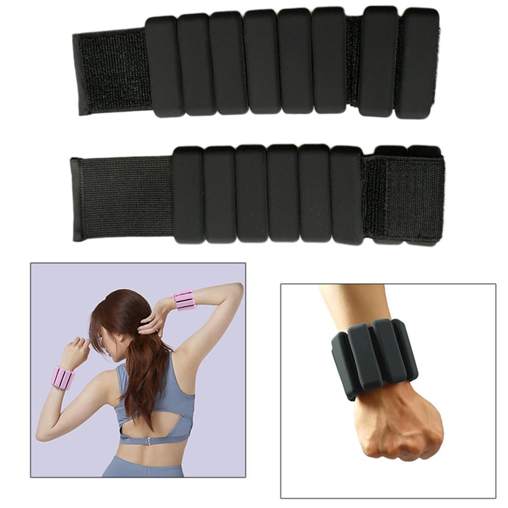 Ankle Wrist Weights Leg Arm Exercise Fitness Training Workout Walking Black