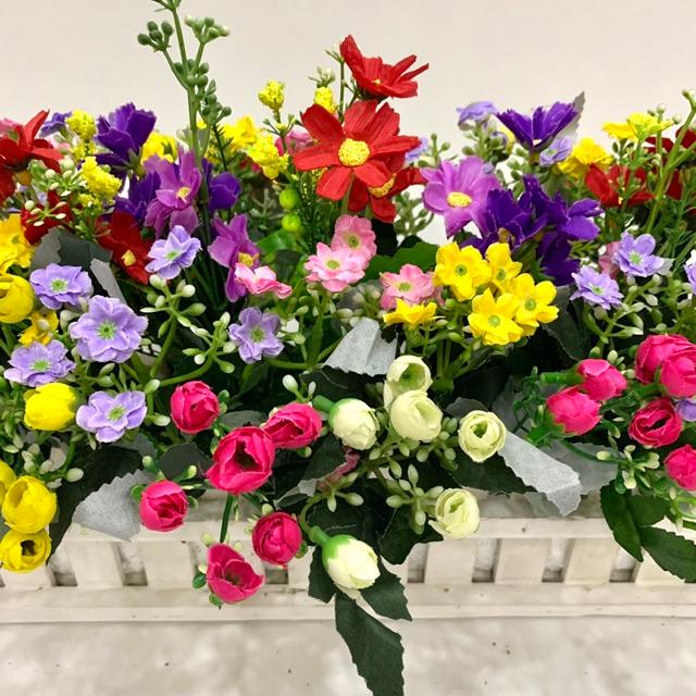 Hàng rào hoa trang trí cầu thang 40cm phụ kiện trang trí tết