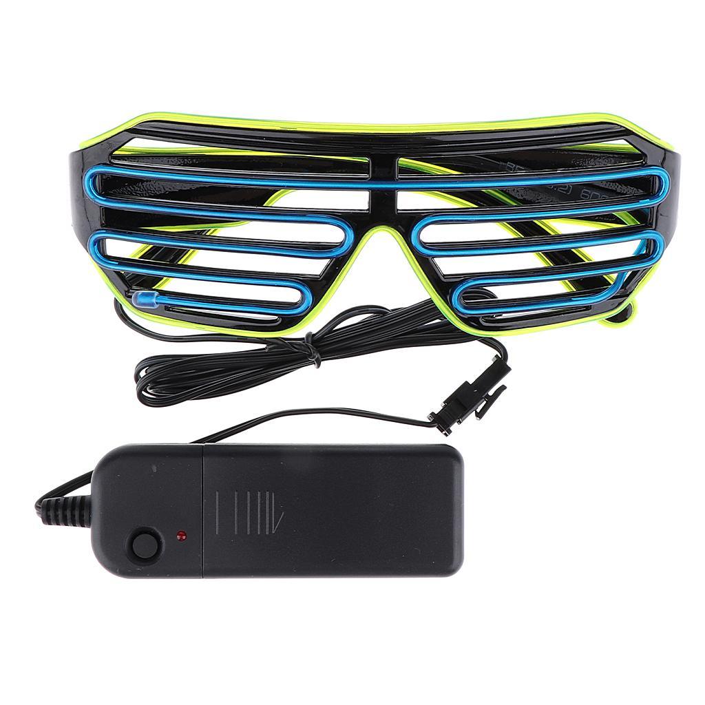 Halloween LED Light Up Shutter Eye Mask Masquerade Party Cosplay Mask