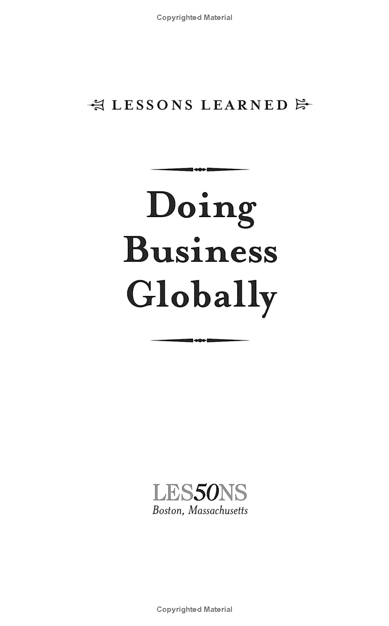 Doing Business Globally