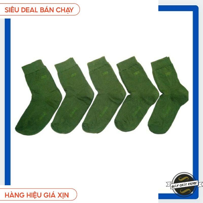 Tất Vớ XANH RÊU Nam Nữ Dày Dặn Co Giãn 4 Chiều MÃ SQ1