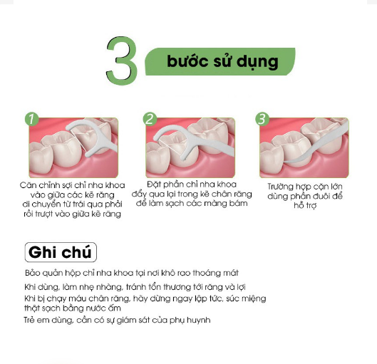 Hộp 50 Cây Tăm Chỉ Nha Khoa Dental Flossers Giúp Làm Sạch Răng, Mảng Bám Thức Ăn GD624-TamNK