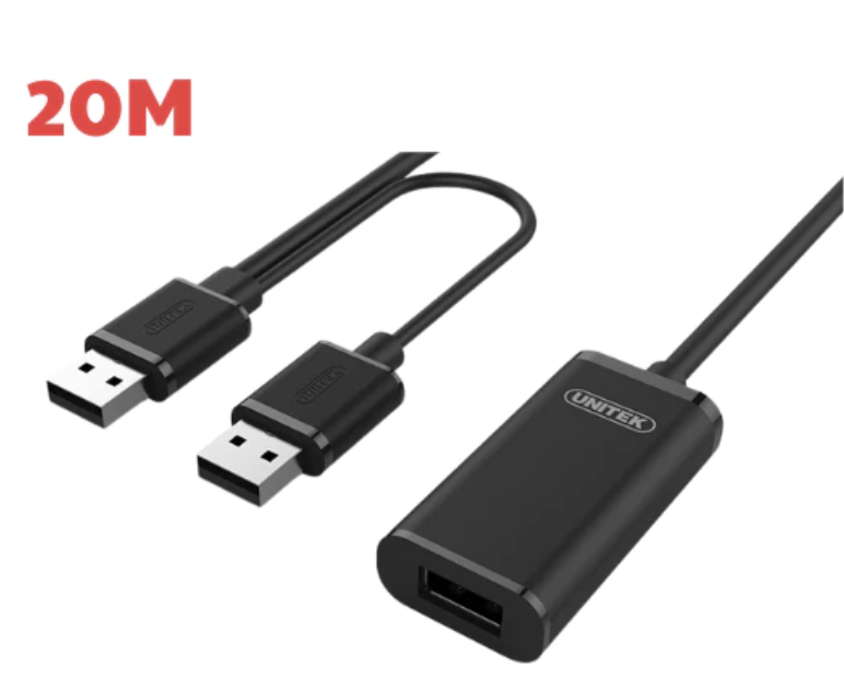 Cáp USB Nối Dài 2.0 (20m) Extension Unitek (Y-279)- Hàng chính hãng