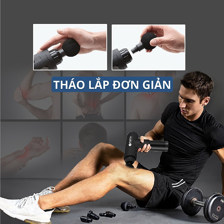 Máy Massage Trị Liệu Cầm Tay Không Dây KẠCHI MK340 24W  Giúp Giảm Đau Nhức Giảm Căng Cơ - Hỗ Trợ Mát Xa Chuyên Sâu, Giảm Đau Cơ, Cứng Khớp