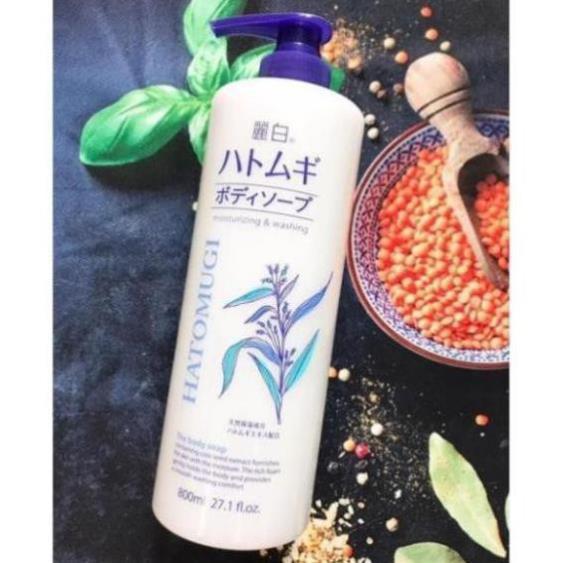 Sữa tắm dưỡng da Hatomugi moisturizing washing 800ml