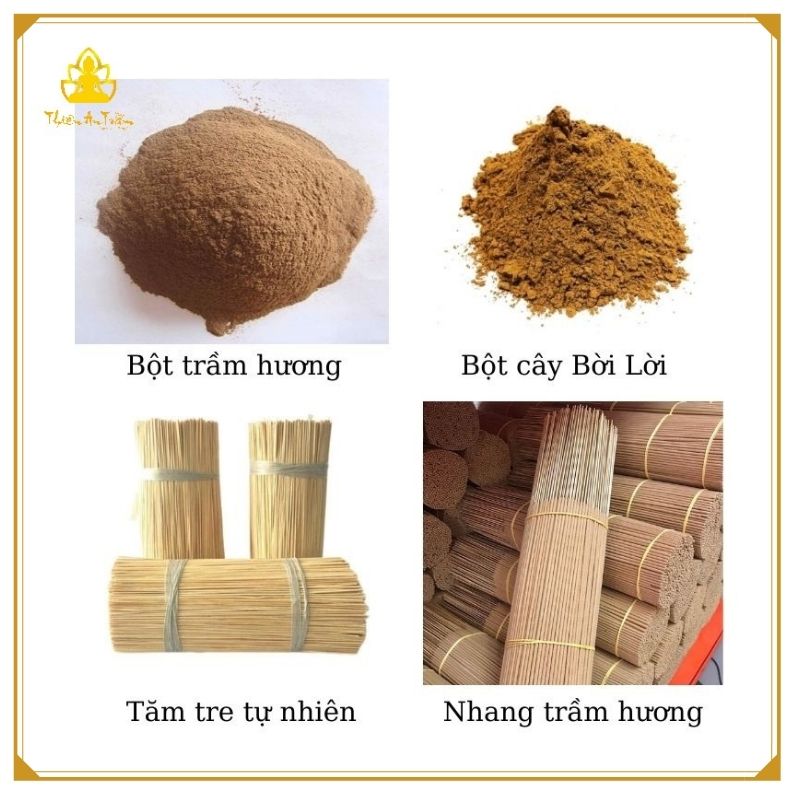 Nhang trầm hương nguyên chất tự nhiên Size 40cm - Hộp 500 gram