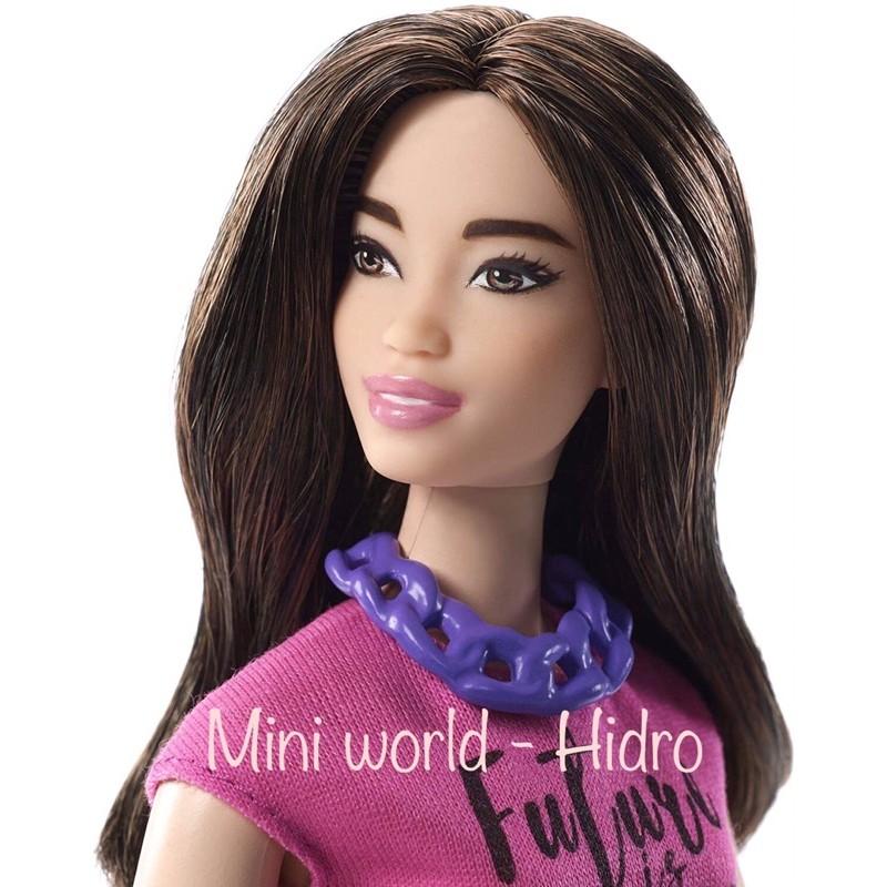 Búp bê Barbie fashionistas body curvy mập da trắng #98
