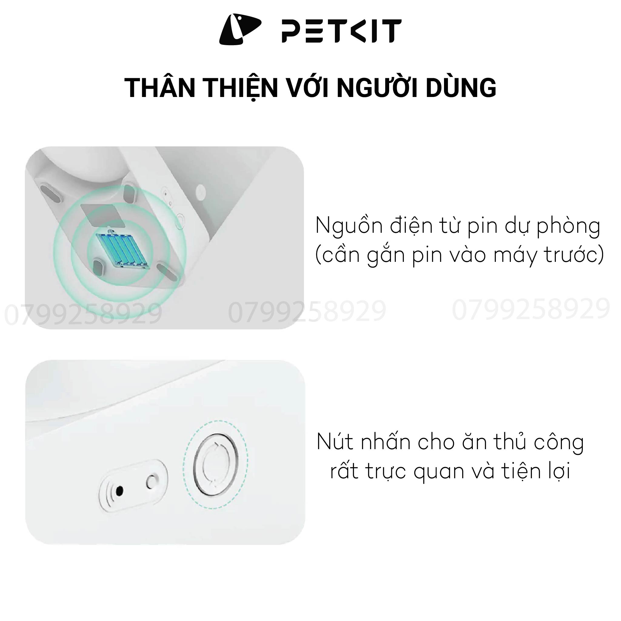 [Có CAMERA] Máy Cho Mèo, Chó Ăn Tự Động Petkit Fresh Element Solo YumShare màu Trắng