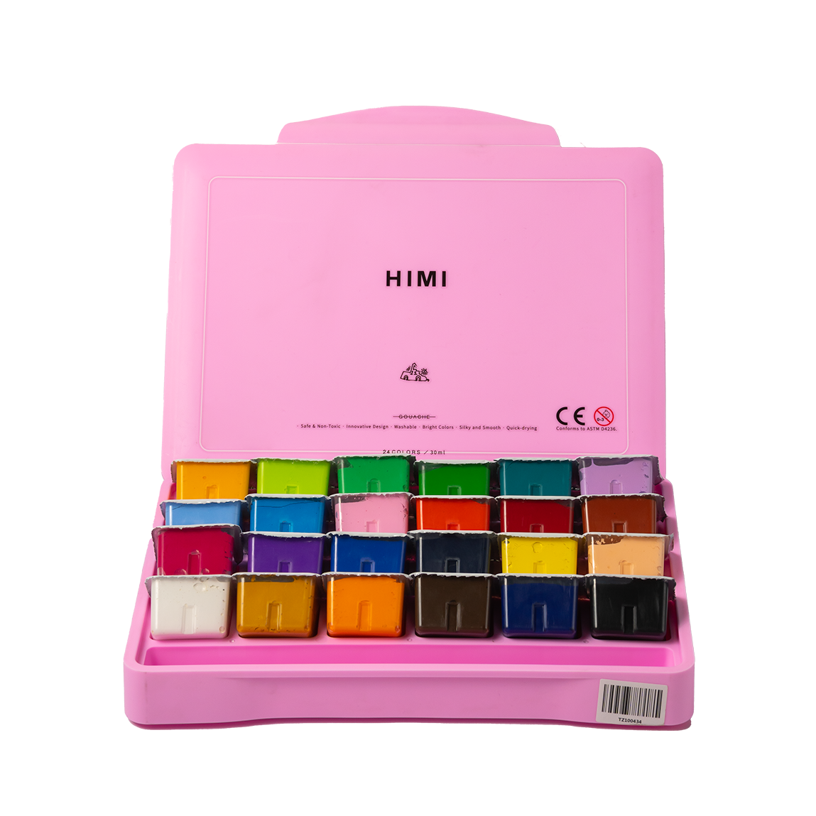 HIMI 24 Colors 30ml Gouache Paint Set Pink Packaging HMP24