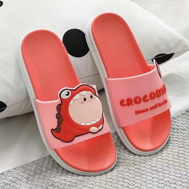 Dép Nam và Nữ Quai Ngang CROCODILE Unisex Cao Su Siêu mềm Hàng cao cấp