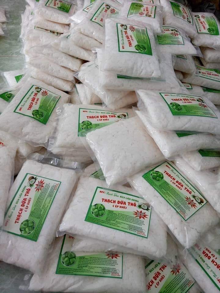 Combo 10Kg Thạch Dừa Ép Khô 5Ly