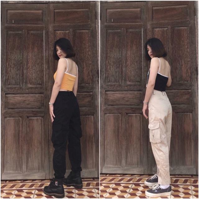 Quần dài kaki túi hộp boxpant unisex - SHOP MAYLAN