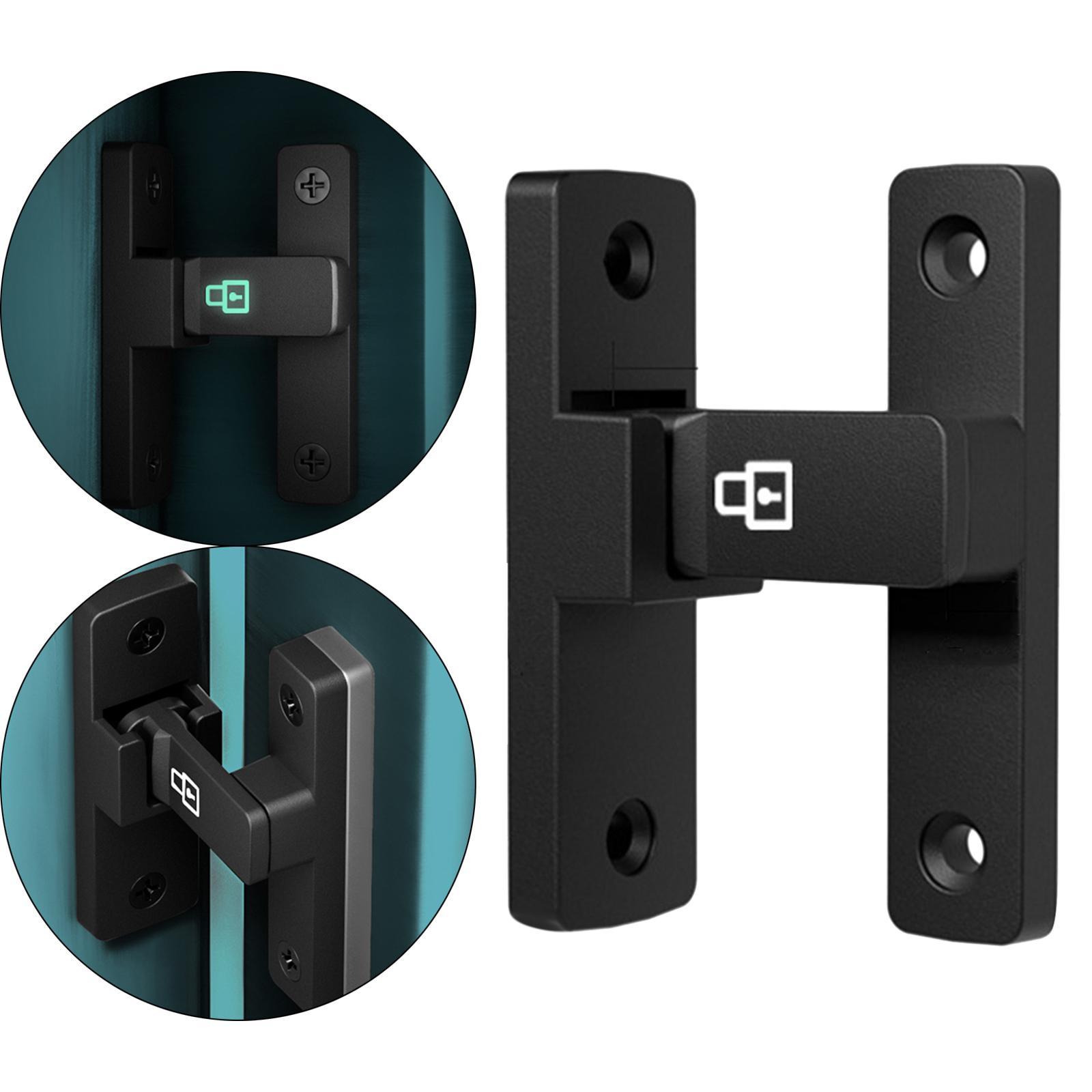 90 Degree Door Latch Guard Safety Door Lock Luminous Gate latches Flip Latch Sliding Latch for Office Hotel Cabinets Barn Sliding Door Garage