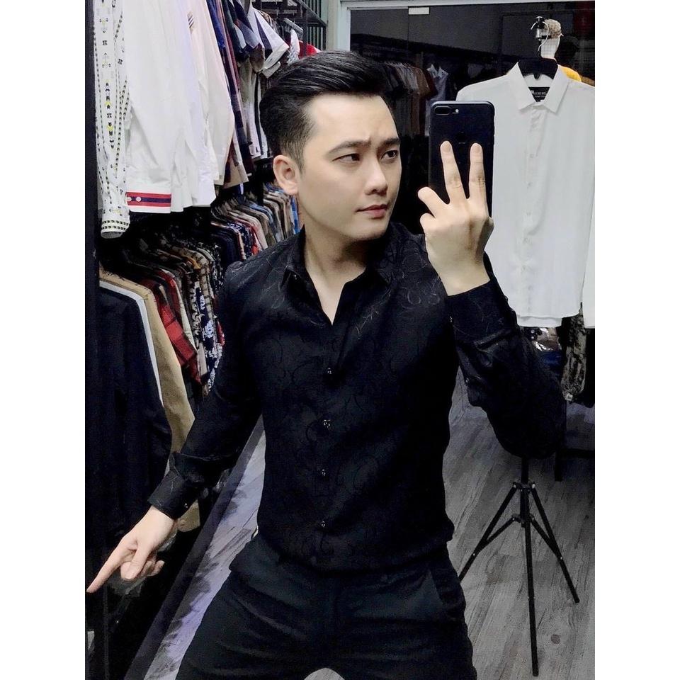 Áo sơ mi nam nữ họa tiết cao cấp vải lụa thái xịn siêu co dãn mẫu mã mới nhất Phuongnamshop20 01t