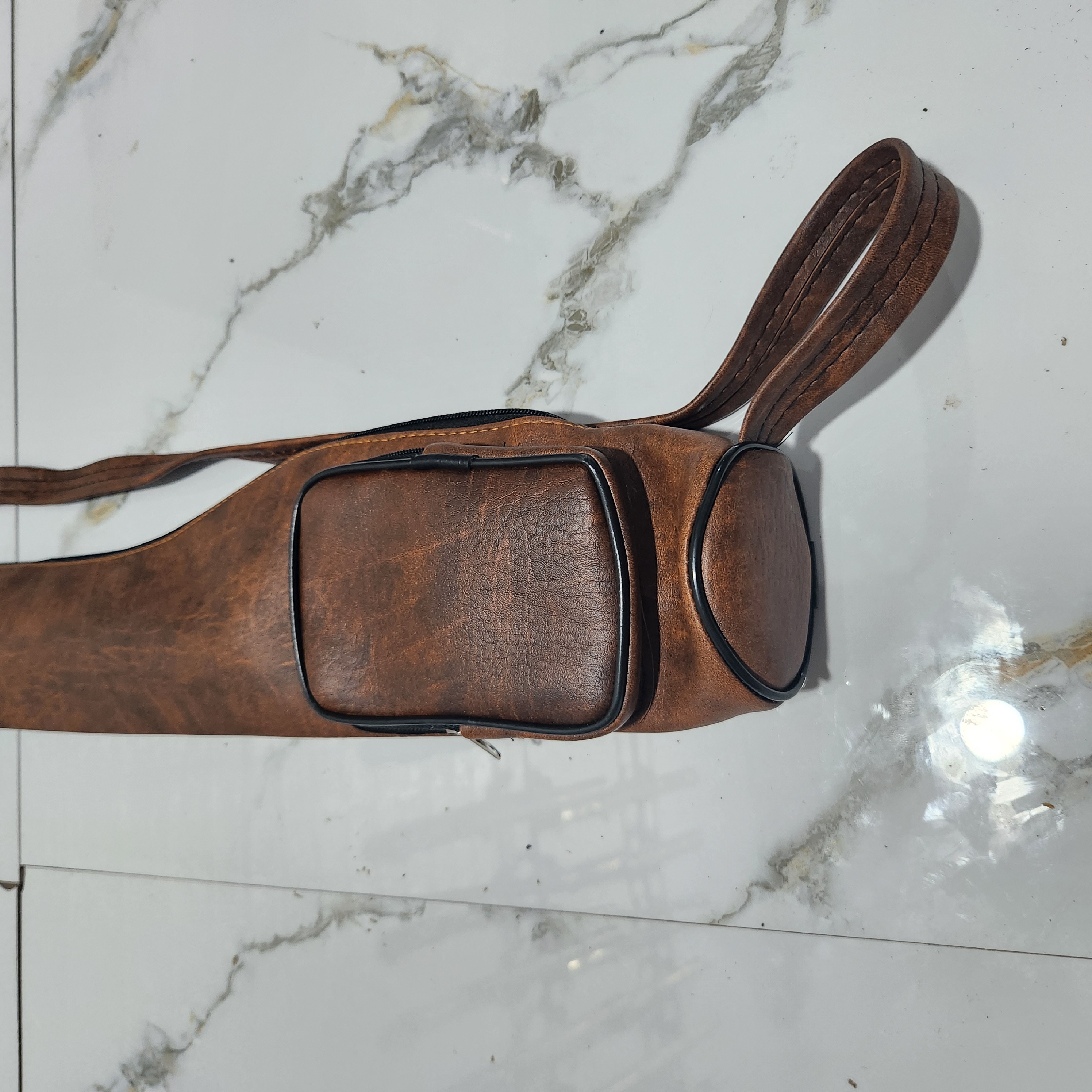 Bao da đựng điếu Không chân có túi phụ 70 cm