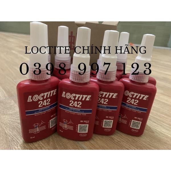 Keo khoá ren Loctite 242, khoá bulong, các loại ren kim loại, chai 50ml