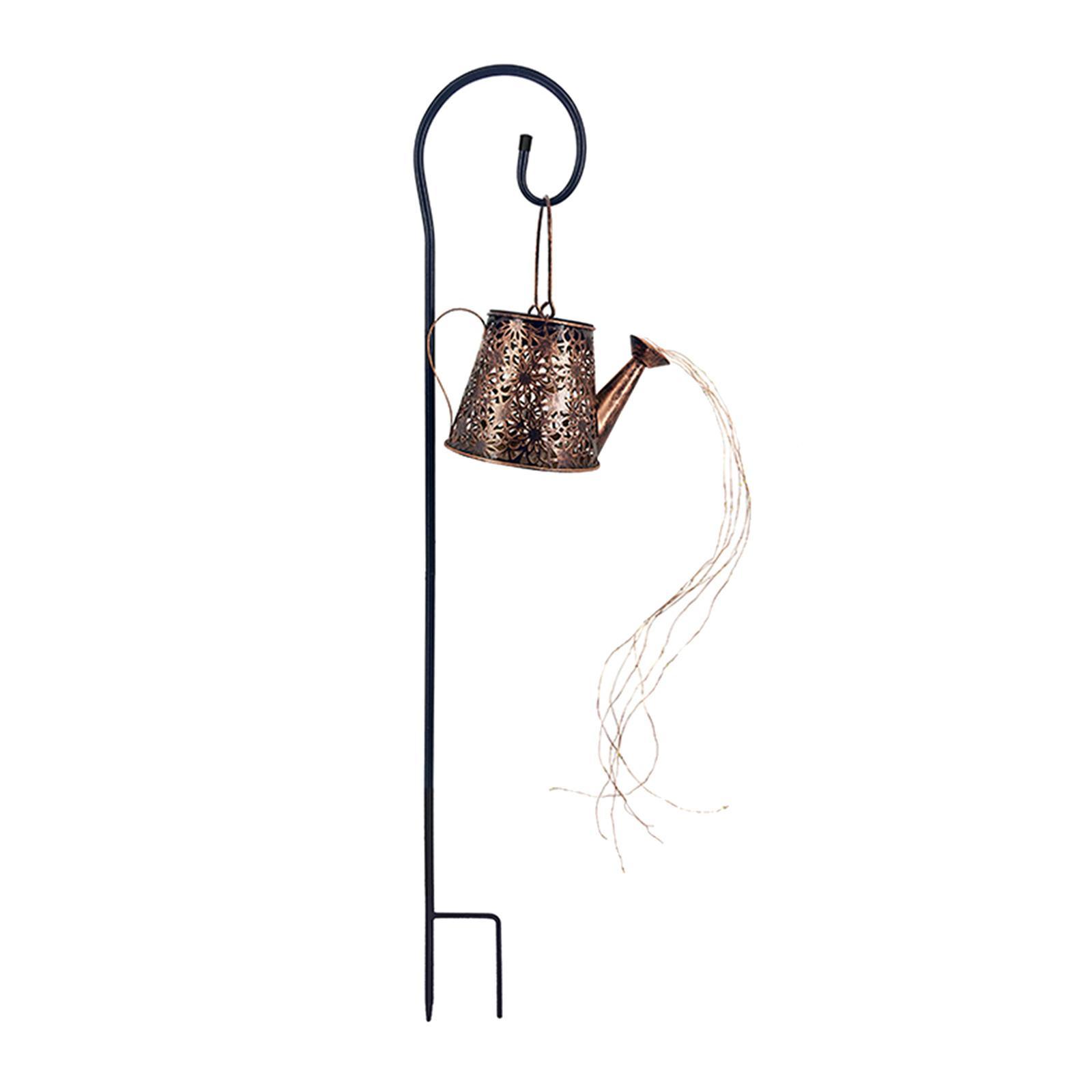LED Watering Can Solar Power  Lamp Waterproof Decor Outdoor