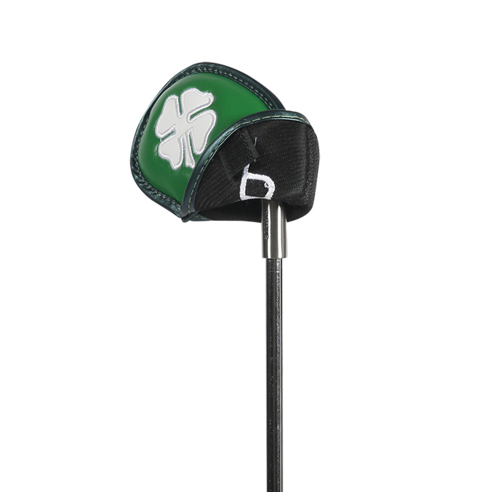 10Pcs Golf Iron Headcovers, PU Leather Golf Iron Covers Set, Golf Club Covers, Waterproof Wear Resistant Golf Iron Head Covers, Golf Accessories
