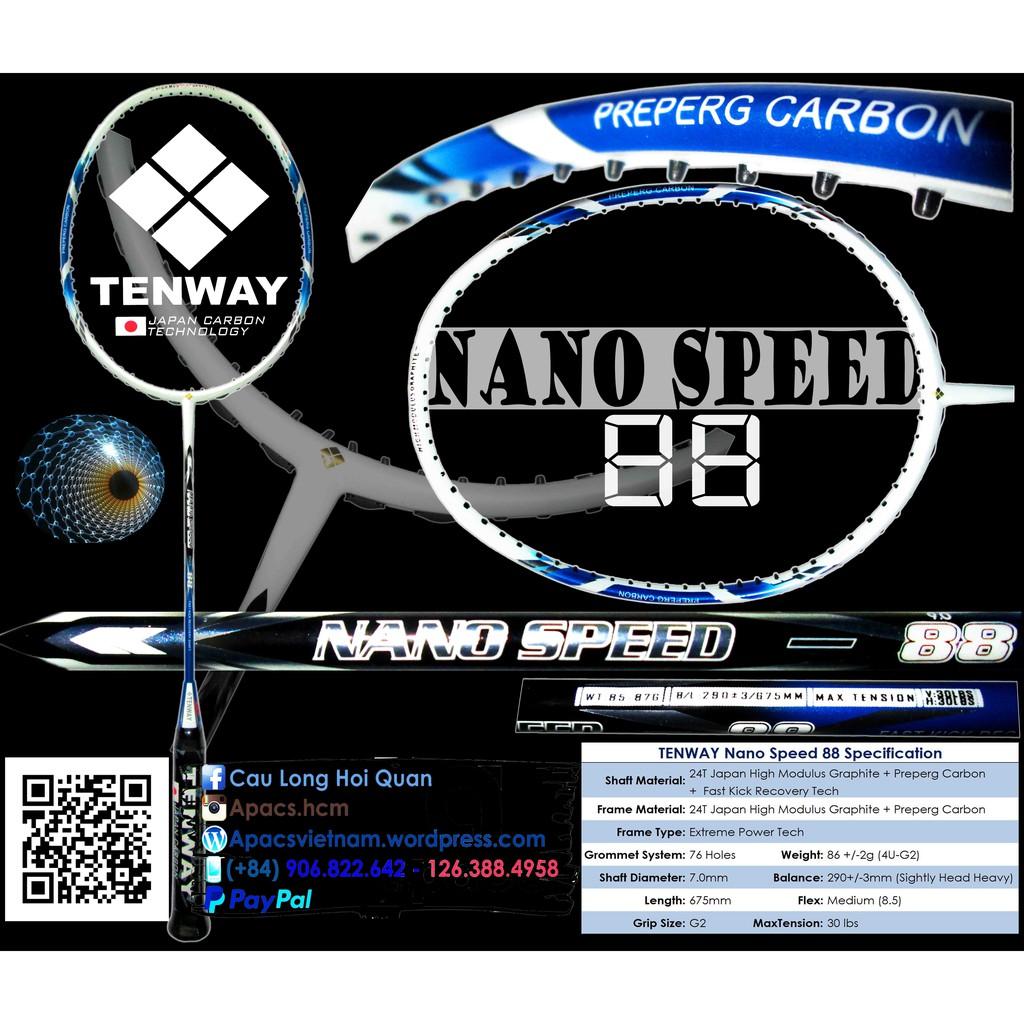 Vợt cầu lông Tenway NanoSpeed 88 - 4U - Sát thủ tầm giá phổ thông