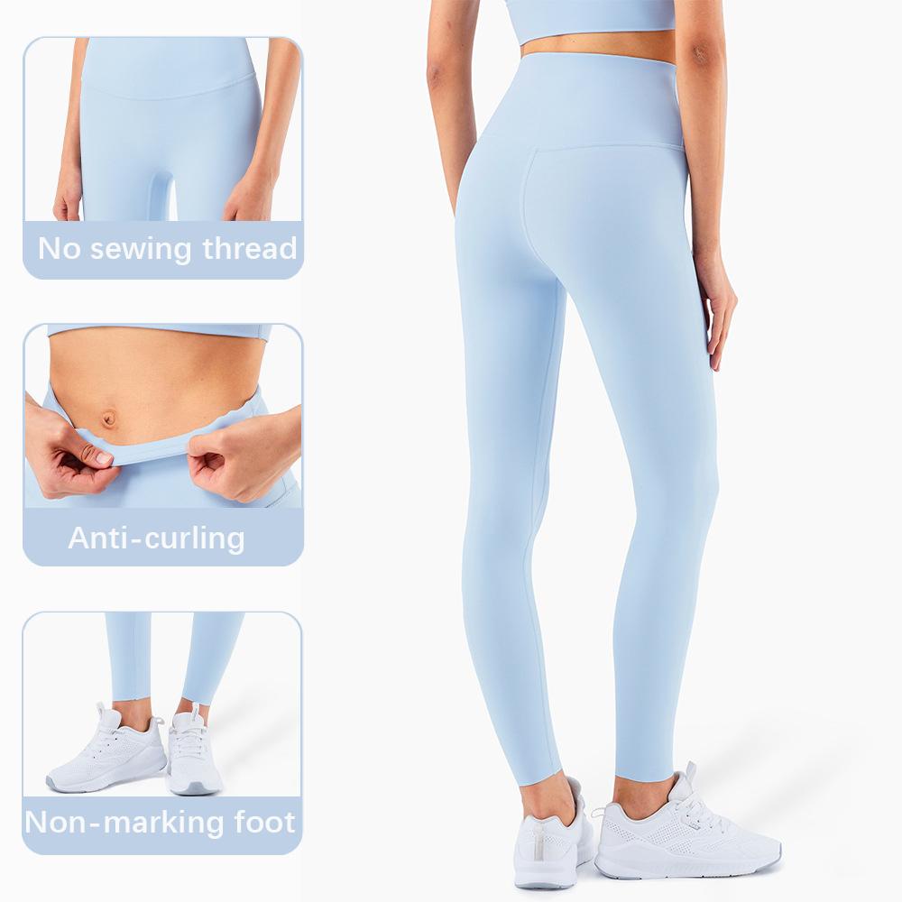 Lulu Nữ Yoga Thể Thao Đẩy Lên Liền Mạch Quần Legging Tập Gym Quần Áo Cao Cấp Thun Thông Thoáng Nhanh Khô Chạy Bộ bộ Quần Áo Thể Thao