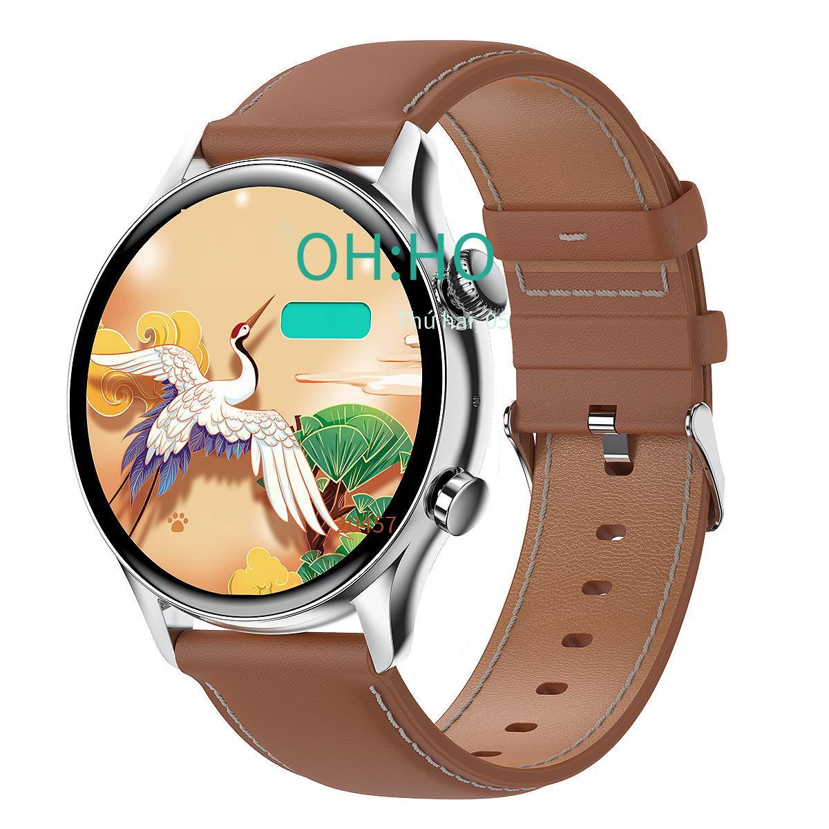 Vận Chuyển Nhanh Amazon Phổ Biến NFC Điều Khiển Bằng Giọng Nói Theo Dõi Sức Khỏe Vòng Tay Thể Thao Cuộc Gọi Bluetooth Đồng Hồ Thông Minh Thời Trang
