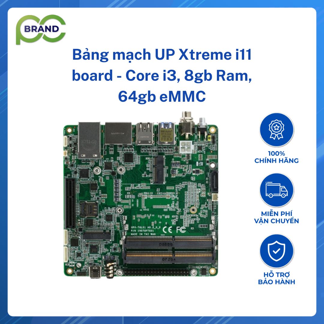 Bảng mạch UP Xtreme i11 board - Core i3, 8gb Ram, 64gb eMMC - Hàng chính hãng