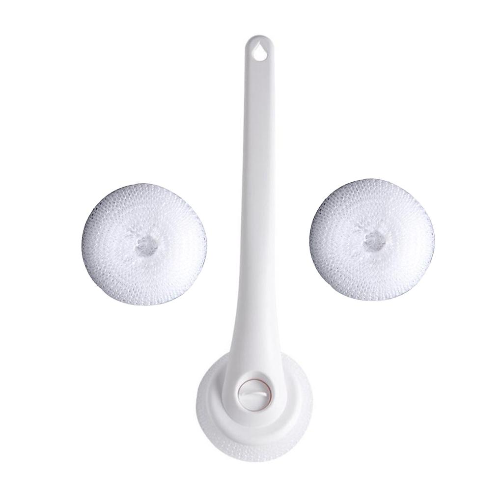 Dish Pan Pot Sponge Brush Cleaner Tool Kitchen Cleaning Scrubber White