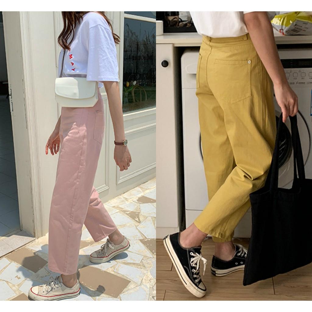 Quần Jean eo cao – Hàng có sẵn