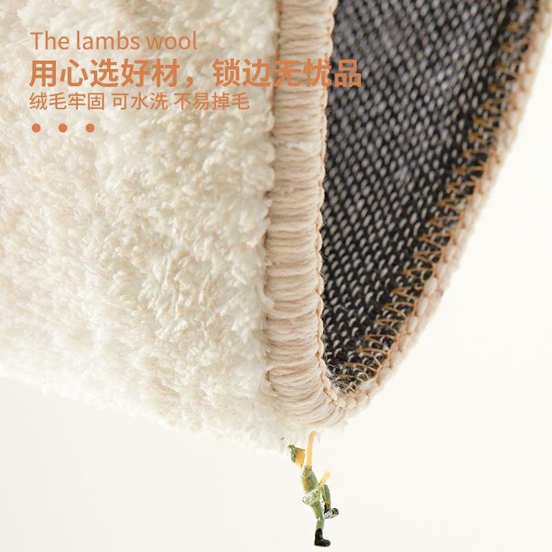 Thảm Cashmere trải sàn trang trí phòng khách/phòng ngủ kiểu Bắc Âu