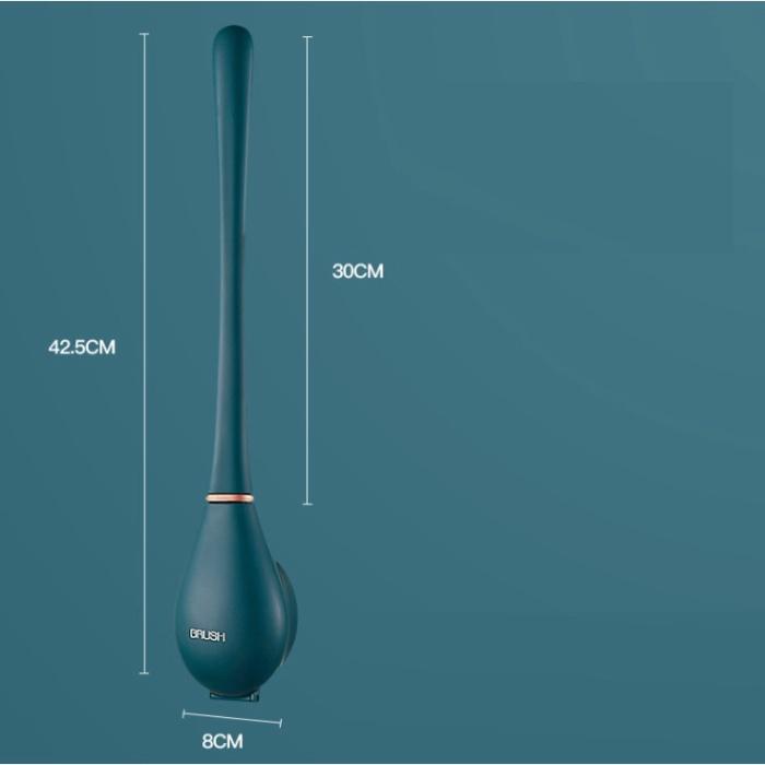 Cọ toilet, cọ nhà vệ sinh silicon cao cấp có hhoopj đựng 2 trong 1